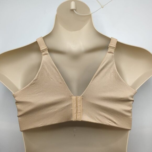 Cacique Lane Bryant 46C Balconette Bra Wireless Cafe Beige Backsmoother Lined - Picture 6 of 9